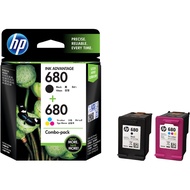 HP 680 Dakwat Printer | Combo Pack Black/Tri-Color Original Ink Advantage Cartridges. Expire 2021