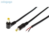 COLO DC 5 5mm x 2 5mm Male Plug Cord DC Power Pigtails Cable 5525 Jack to Bare Wire Open End Power S