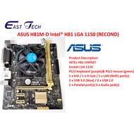 Asus H81M-D Socket 1150 Motherboard WITH INTEL I5-4460 PROCESSOR Intel 4th Gen H81M-D (RECOND) (TEST