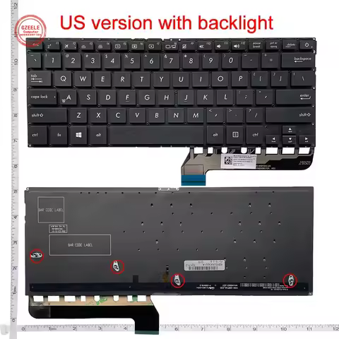 US laptop keyboard for ASUS UX430 UX430U/UA/UQ/UN/AK X1404V X1404Z Backlit 9Z.NBXBU.701 0KNB0-2624US