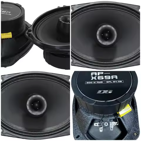 Apocalypse 6X9 Coaxial 200W RMS 4-Ohm Speakers W/Grills/AP-X69A