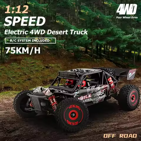 WLtoys 1/12 124017 124018 124007 75KM/H RC Car Brushless Vehicle 55KM/H 4WD Electric High Speed Drif