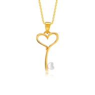 SK 916 Lover Key Gold Pendant
