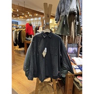 Grand camps Japanese Line FS Hinson Japanese Loose Shirt Striped Plaid Plaid Solid Color All-Match N