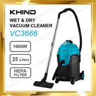 KHIND VC3666 WET & DRY VACUUM CLEANER