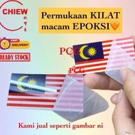 Lencana Nametag Name Tag Pin Magnet Bendera Malaysia Jalur Gemilang / Flag Malaysia Tag Size 5cm x 2