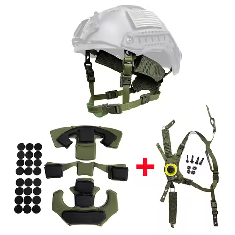 Team Wendy Helmet Hanging Suspension System Chin Strap for Team Wendy FAST MICH Tactical Airsoft Hel