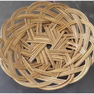 (CONTAINS 3 PCS) NICE RATTAN WOVEN DINNER PLATES
