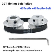40Teeth 2GT 2M Timing Pulley Bore 5/6/8/10/12mm for GT2 Synchronous Belt Width6/10mm Small Backlash