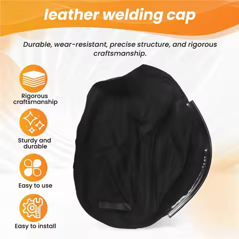 [NEW!A08R】 2 Pcs Welding Helmet Cover And Helmet Bib Set, Welding Accessories With Press Fit Seal Fo