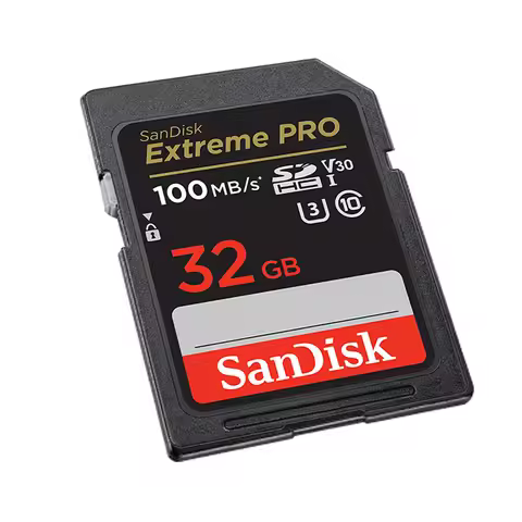 SanDisk Extreme PRO SD Card 32G SDHC 64G 128G 256G SDXC UHS-I C 10 100M/s-200MB/s U3 Memory Card Sup