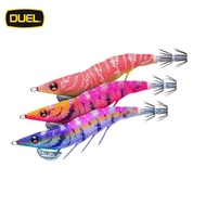 DUEL Japan DUEL Le Simulation Wooden Shrimp Squid Hook Fake Shrimp Sea Fishing Squid Octopus Lure Lu