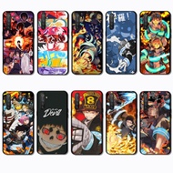 for Realme 3 5 6 Pro 5i 5s 6i 7i Fire Force Black Border TPU Phone Case | Flexible, Shockproof & Non