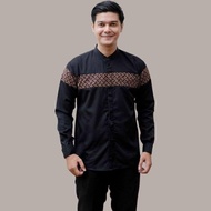 Koko Shirt For Adult Men, Long Sleeve Muslim |Koko Adult Men With Long Sleeve Batik Combination Motif