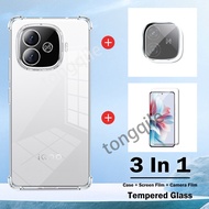 Case For iQOO Z9 Z9x Turbo 5G Z 9 Z 9x iqz9 2024 Phone Casing Clear Transparent Back Cover Shockproo