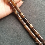 DIY Wholesale Barrel Beads Column Striped Ethnic Style Jewelry Barrel Beads Wholesale Agate Semi-fin