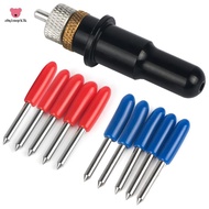 1Pc  Blade Holder Black Colour +5 Pcs 45 + 5 Pcs 60 Degree Refine  Redsail Cutter Plotter Cutting Bl