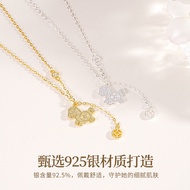 Money Silver Xindi Female cnc Qi Collarbone Trendy Ready Stock Pony Necklace Immediately Tassel Copp