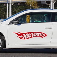 2pcs Cool Hot Wheels Vinyl Sticker For Car Body Removable Decal Motor Body Decor SUV side skirts Die