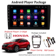 Android Player For HRV (1+16GB) [FREE Player Casing + Plug &amp; Play Socket] MP5 Quad Core Bluetooth Waze IPS GPS Car Stereo Radio Kereta Player