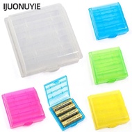 IJUONUYIE 4 AA AAA For 14500 10440 Rechargeable Battery Container Plastic Battery Holder Storage