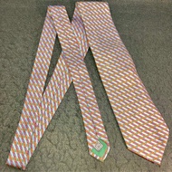 Gucci經典Logo粉色系2手美品領帶