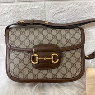 Gucci 1955 系列 馬鞍包 -馬銜扣老花 25