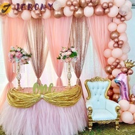 JEROMY Sequin Backdrop Curtain, Polyester Colorful Sparkly Sequin Backdrop, Background Drapes Decora
