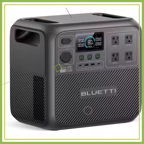2073.6Wh Portable Power Station, 2600W AC Outlets, Fast Charging in 50 Min for Camping and Emergency