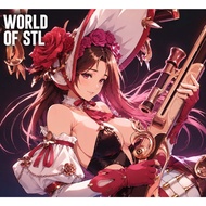 【3D STL】Gunslinger Girl / Musketeer, High Detail Character for Resin Printing, 3d stl file print dow