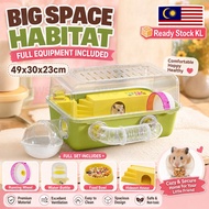 Big Hamster Cage Large Hamster House Pet Habitat Cage for Syrian Dwarf Hamster Spacious Cage Accesso