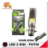 Lampu Led Motor Beat LUMINOS 2 Sisi Warna Putih - Led Motor Depan Variasi Motor - 91 VARIASI