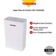Toshiba Hepa Filter Air Purifier CAF-Y33SG(W) 3 in 1 Compound Filter, 4 Settings, Negative Ions Function With Child Lock