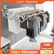 【LONGQU】1M-2M 3/4/5 Bar Stainless Steel RetracPenyidai Penjemur Baju table Wall Mounted Clothes Hang