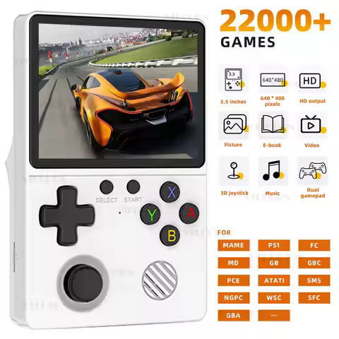 GB350 Handheld Game Console 3.5inch Portable Video Game Console For PS1 Mame GBA SFC Emulator Pocket