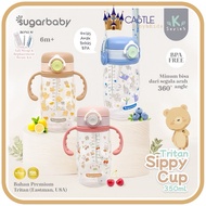 Sugar BABY Tritan Sippy Cup K Series 350ml/BPA Free BABY Drinking Bottle/ Anti-Spill Children's Bottle/Children's Glass/Premium Tritan Bottle - SUGAR BABY Bottle