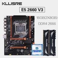 Kllisre LGA 2011-3 Motherboard Kit Xeon X99 E5 2660 V3 CPU 2Pcs X 8GB =16GB 2666Mhz DDR4 Memory