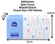 【SG Stock】Tissue Paper 5 Ply Thickened 400 Sheets Toilet Paper Tissue Kleenex Tissue Large Toilet Ro