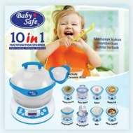 BabySafe10 in 1 Multifunction Steamer Mesin Kukus Masak Makanan Bayi