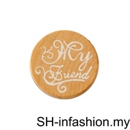 1/2/3/5 Round Shape Greeting Words Wood Seal Stamper Birthday Party Wedding Albums Letter Cards Deco