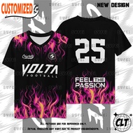 New Design Jersey Custom Name Bola Futsal Football Jersey Volta Jerseys Baju Football Male Malaysia 