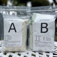 ปุ๋ย AB แบบแห้ง (ชุด 10 ลิตร) สูตรเพิ่มธาตุรอง A4+B8 สำหรับพืชไฮโดรโปนิกส์ ผักสลัด ผักไทย ปุ๋ยเอบี ปุ๋ยไฮโดรโปนิกส์ ธาตุอาหารครบ ใช้ได้ทั้งน้ำนิ่ง น้ำวน