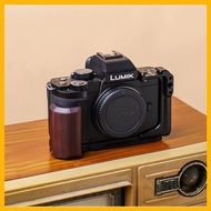 LUMIX G100 G100D Wooden Camera Half Cage ARCA Metal Protective Frame Stabilizer For Vlog Horizontal 