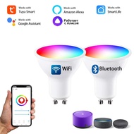 GU10 Tuya Smart Light Bulb Wifi Bluetooth Lamp RGB Led Spotlight Downlight for Living Room Bedroom S