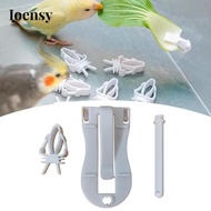 Ioensy Bird Cage Food Holder Bird Foraging Toy Budgie Cage Clip Bird Cage Accessory for Budgie Macaw