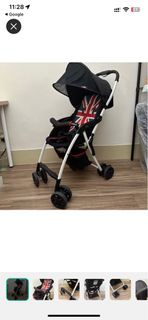 嬰兒車 aprica英國國旗