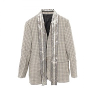 【มือสอง】 หลุยส์ วิตตอง LOUIS VUITTON เสื้อแจ็คเก็ตผ้าขนสัตว์ ลายตาราง รุ่น RW202B YXO FJVB87 สำหรับส