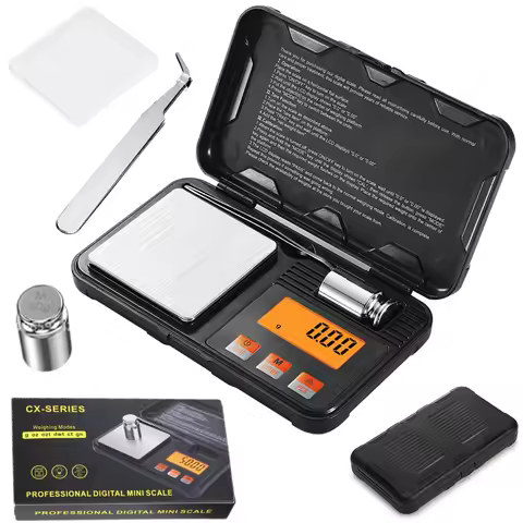 Pocket Scale 50g-0.001g 200g-0.01g Precision Digital Electronic Gold Jewelry Carat Diamond Balance M