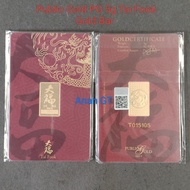 Public Gold PG 5g Tai Fook Gold Bar Au 999.9