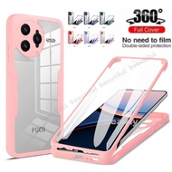 Full Body Case For Redmi K80 K 80 MI K80 RedMe K80 Front Back Transparent Acrylic Phone Casing Soft 